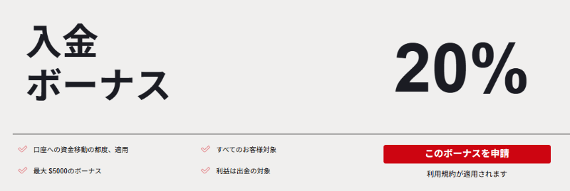 HFMの入金ボーナス